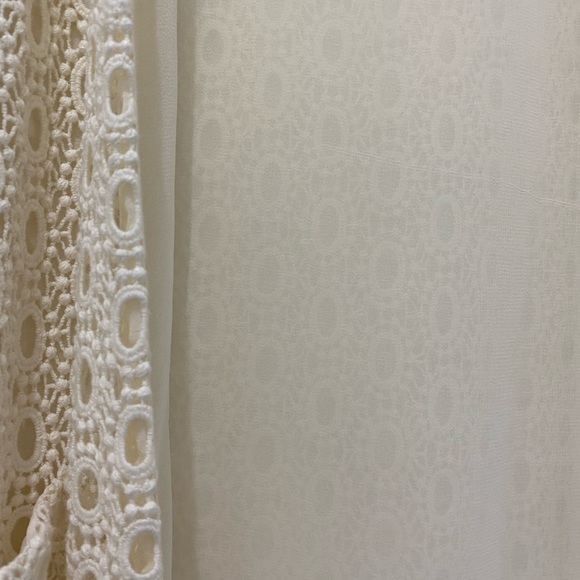 🌸PRICE⬇️• ZARA - Dressy Cream Knit Coat - size Large - Picture 8 of 8